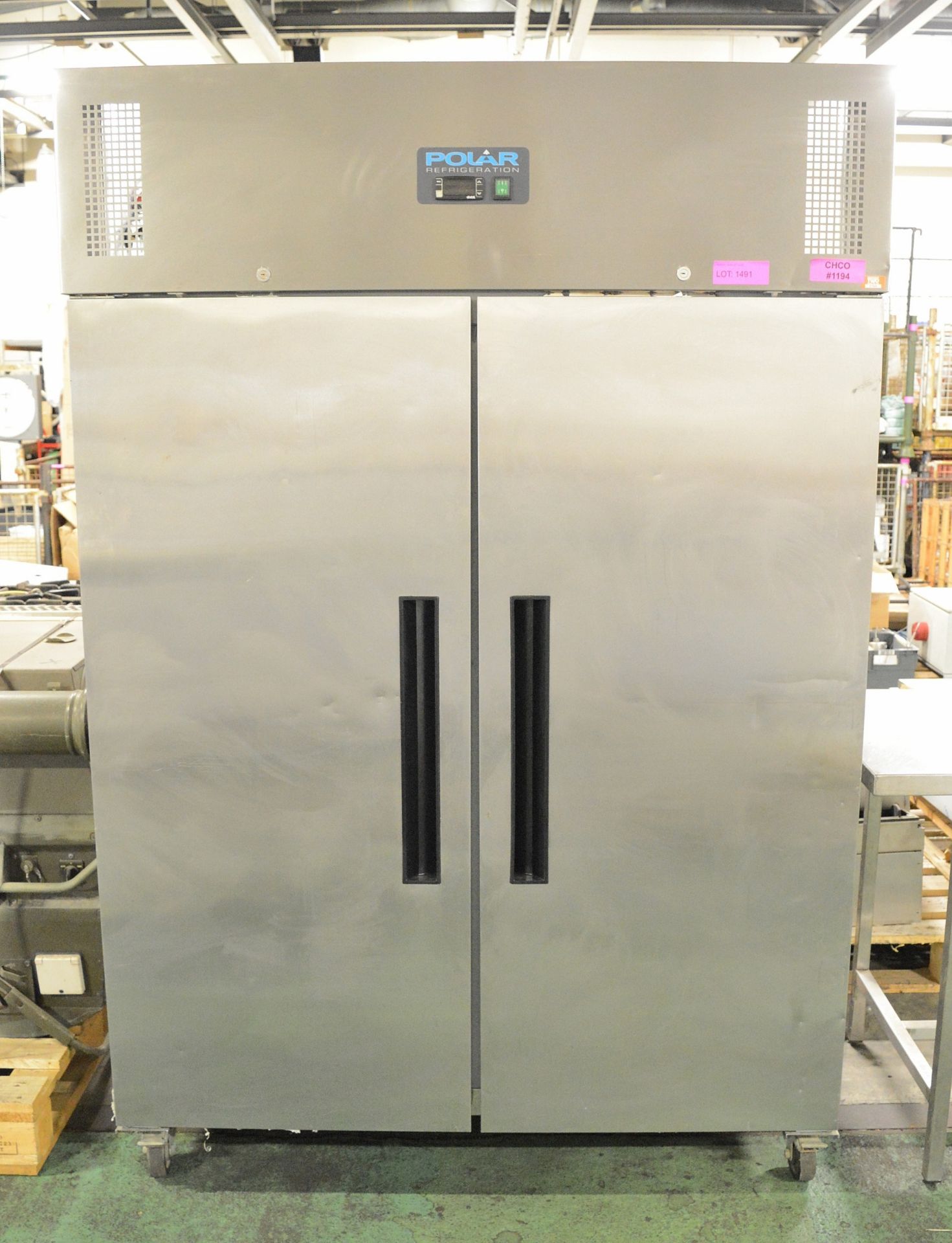 Polar G594 double door fridge