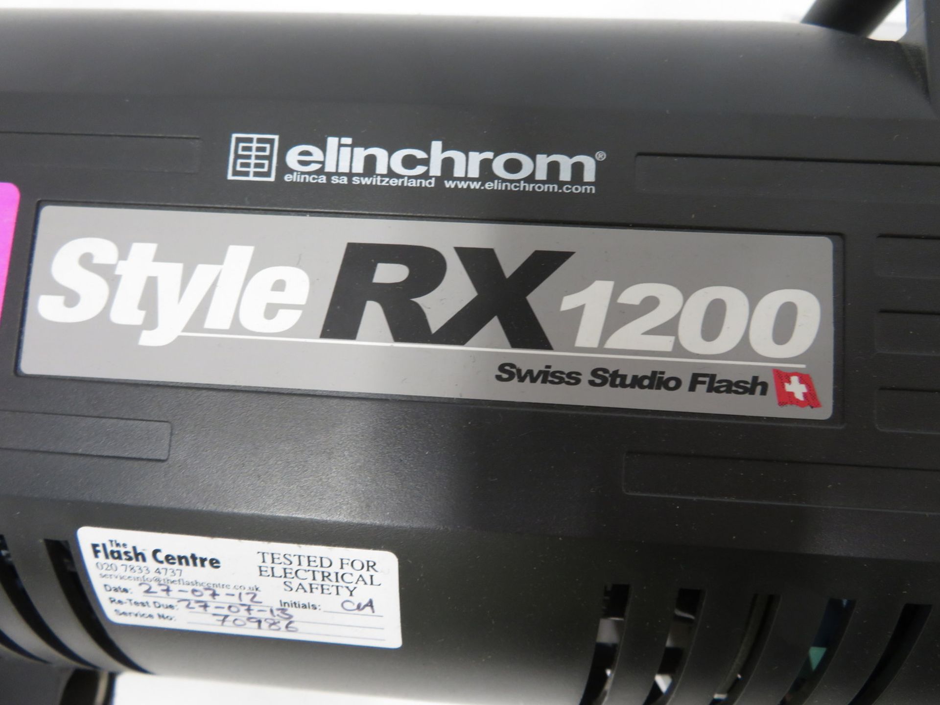 Elinchrom Style RX1200 studio light with cables - Image 3 of 6