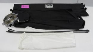 Bowens 1m x 1m softbox attachment for studio light in carry bag