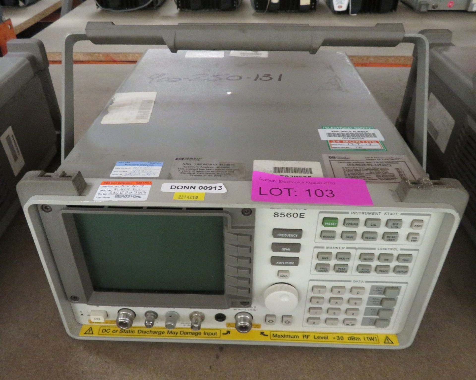 HP 8560E spectrum analyzer 30Hz - 2.9GHz