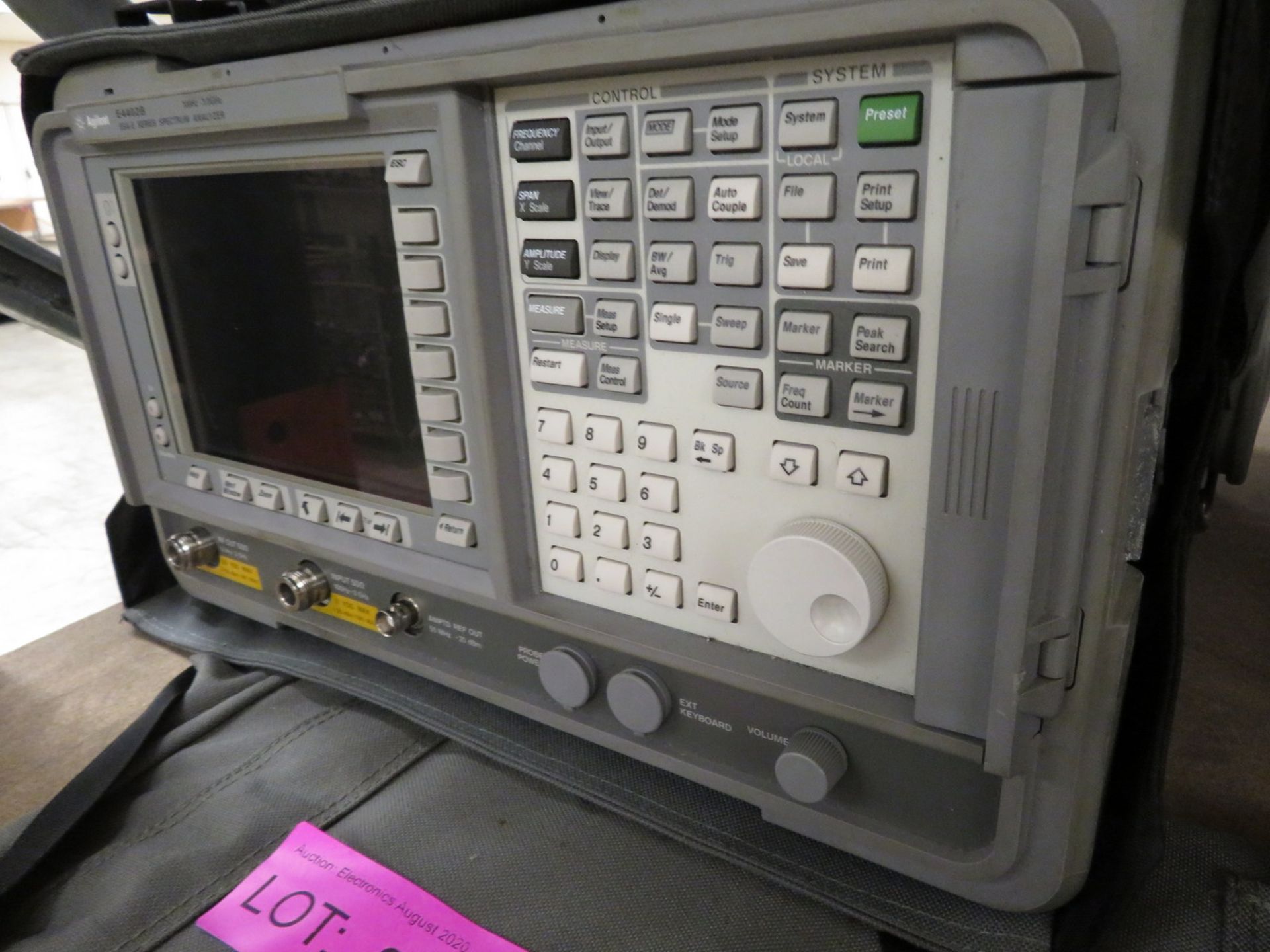 Agilent E4402B 100Hz - 3GHz spectrum analyzer - Image 4 of 5