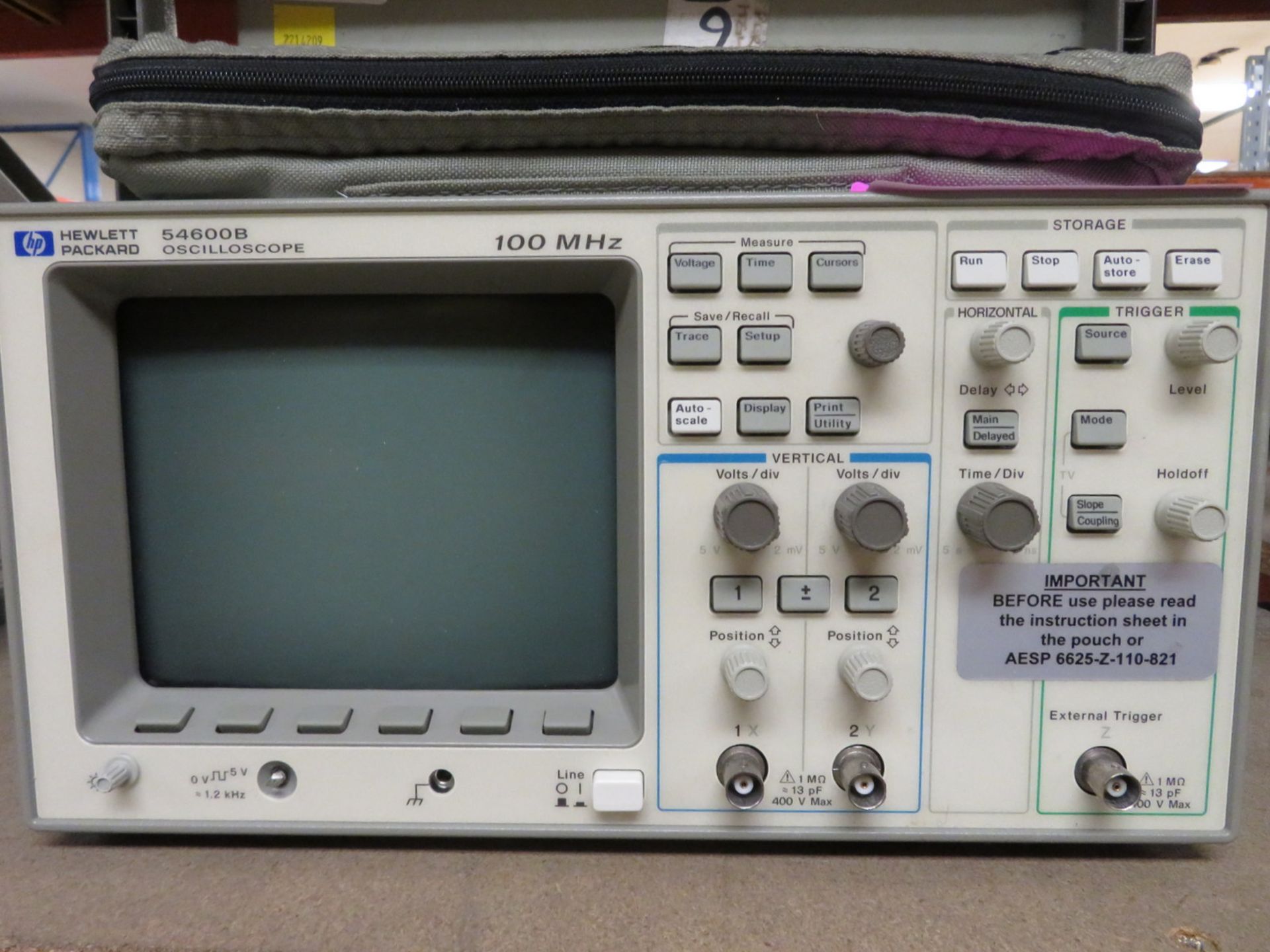 HP 54600B oscillscope 100MHz - Image 2 of 6