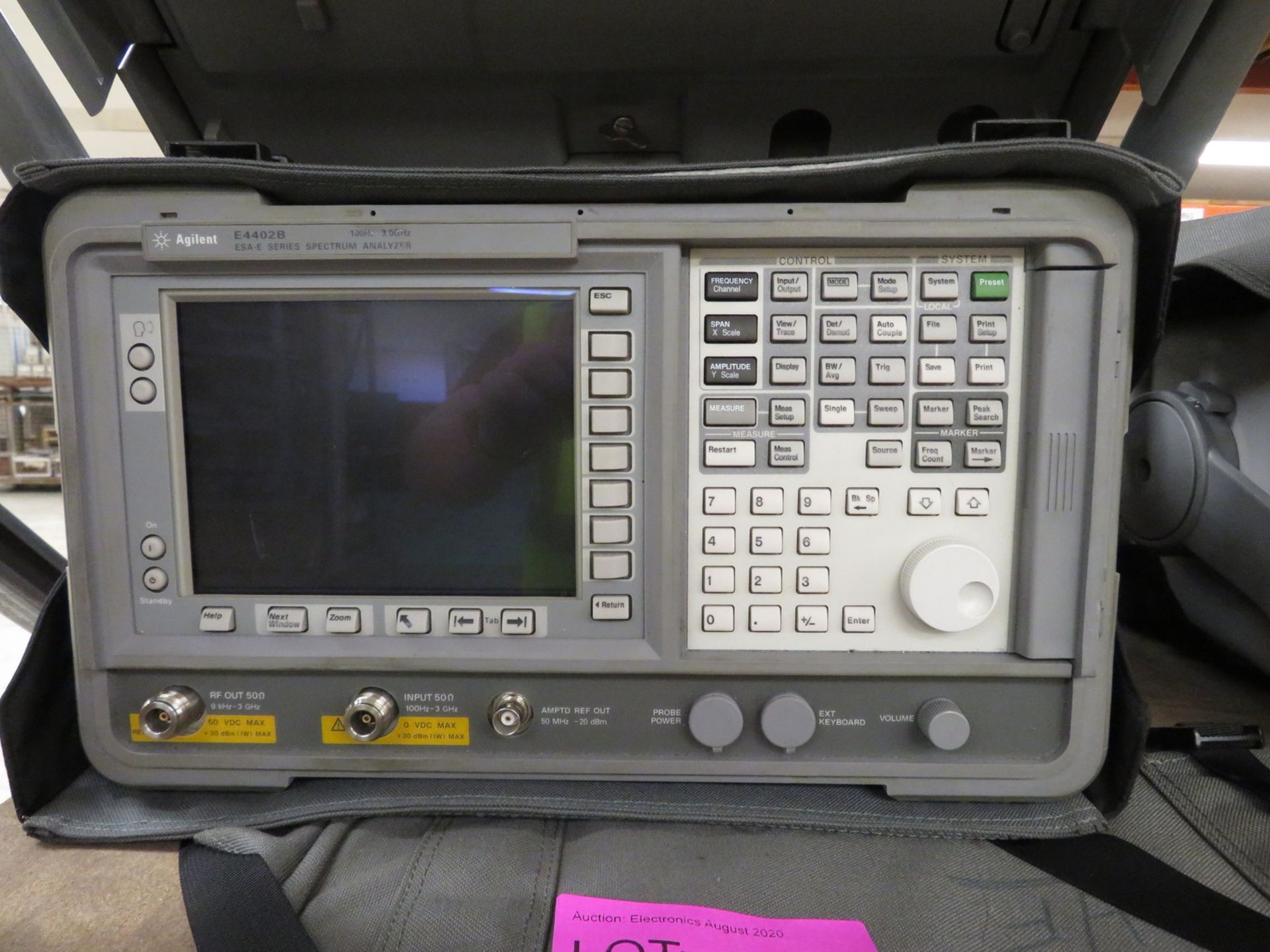 Agilent E4402B 100Hz - 3GHz spectrum analyzer - Image 2 of 5