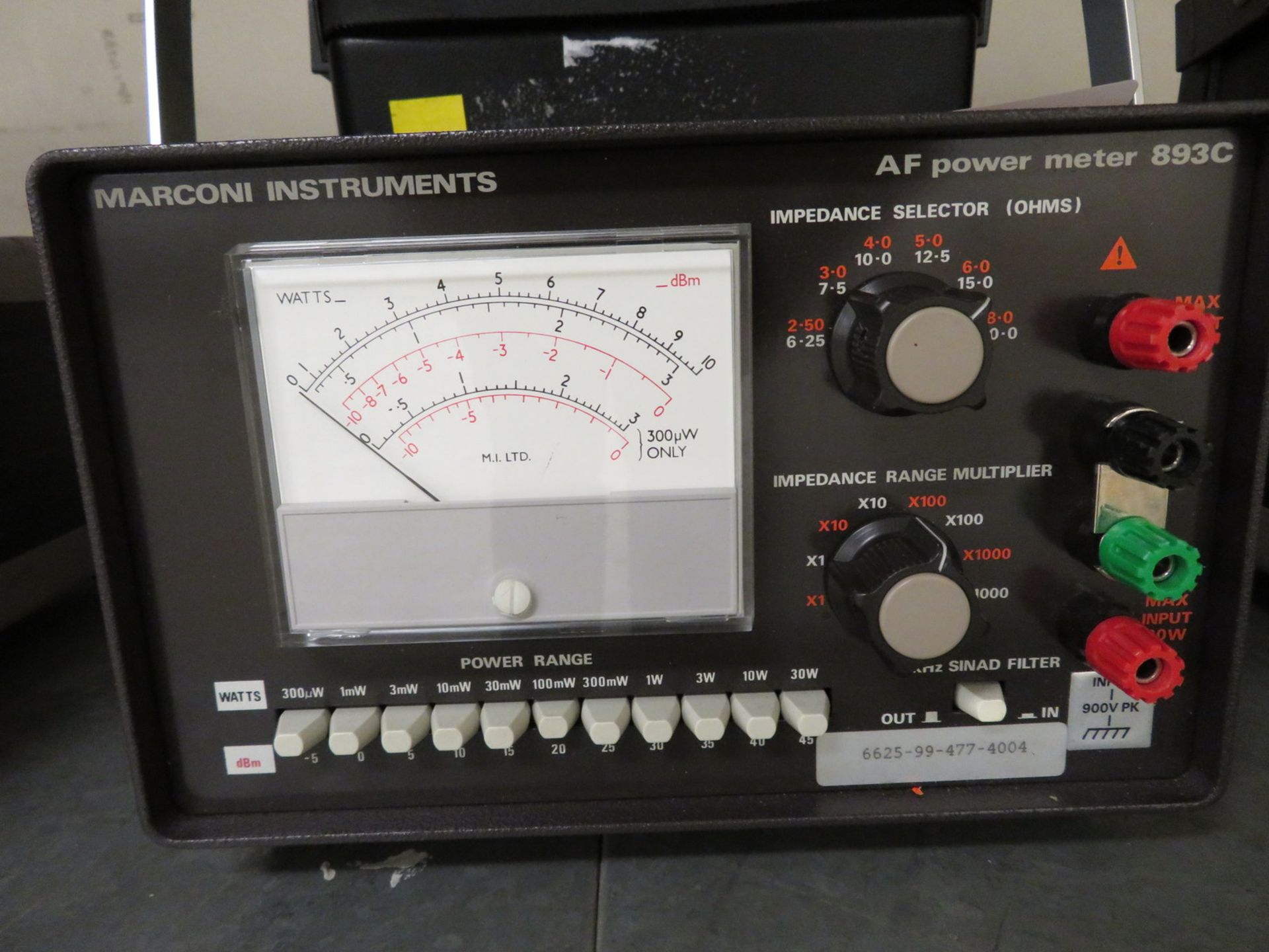 Marconi Instruments AF power meter 893C - Image 2 of 3