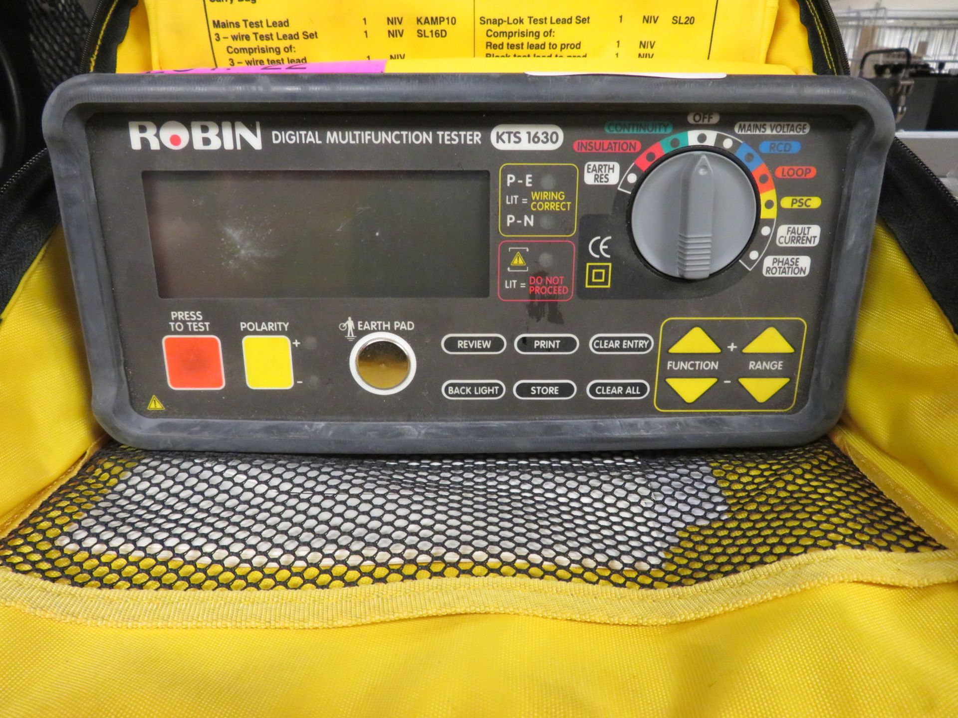 Robin KTS 1630 digital multifunction tester - Image 2 of 5