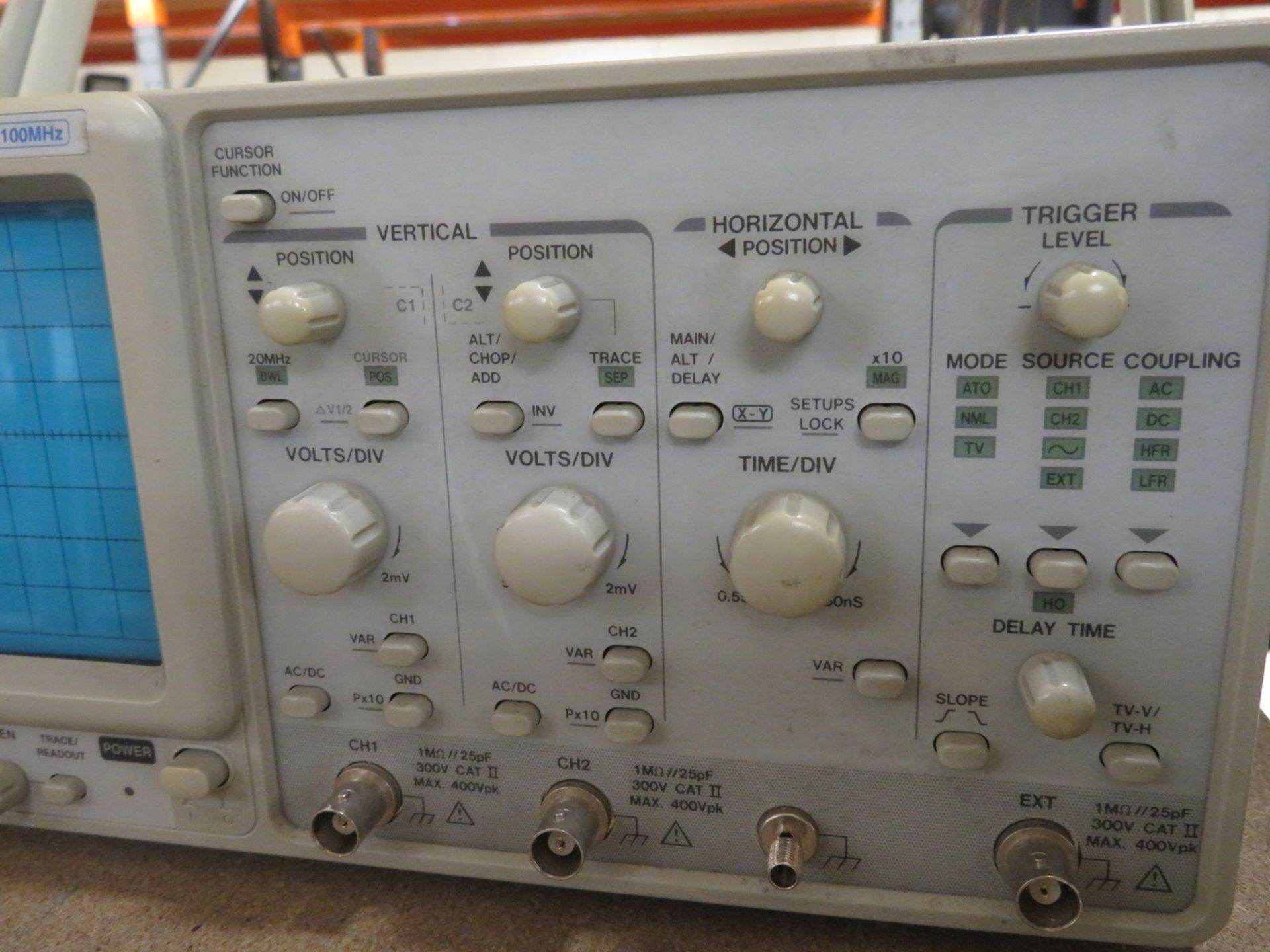 GW Instek oscilloscope GOS-6112 100MHz - Image 3 of 5