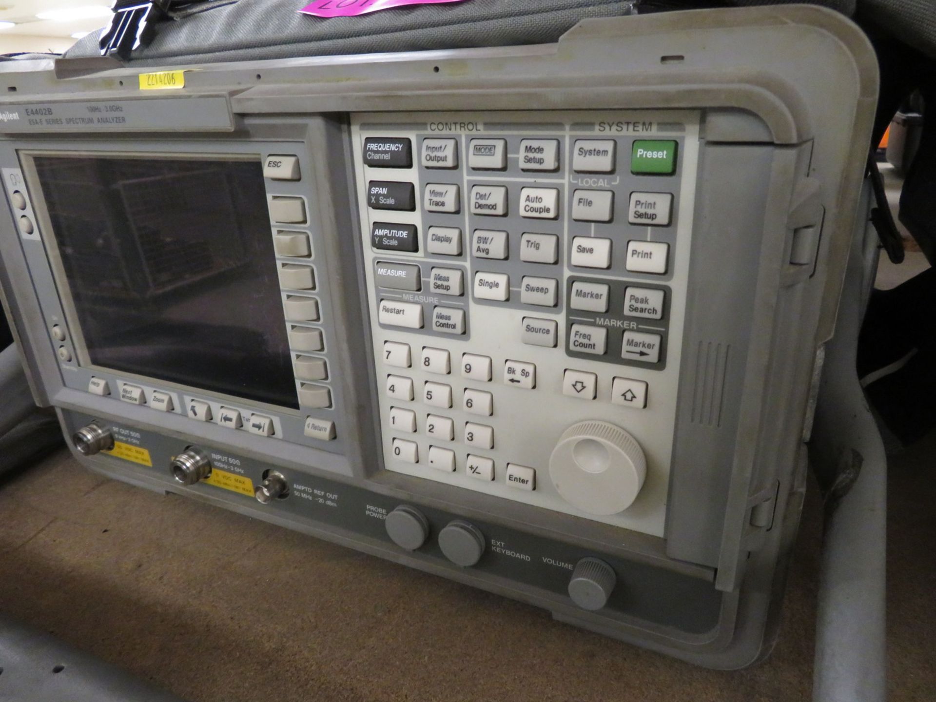 Agilent E4402B 100Hz - 3GHz spectrum analyzer - Image 3 of 4