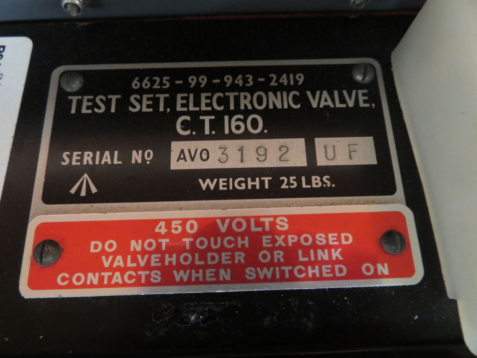 Test set electronic valve CT162 - Image 3 of 3