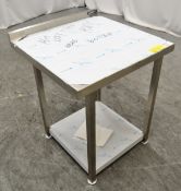 Moffat Stainless Steel Preparation Table W600 x D600 x H730mm,