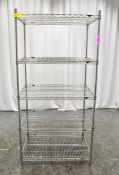 Metro Super Erecta Shelving 5 Shelves W910 x D610 x H1880mm.