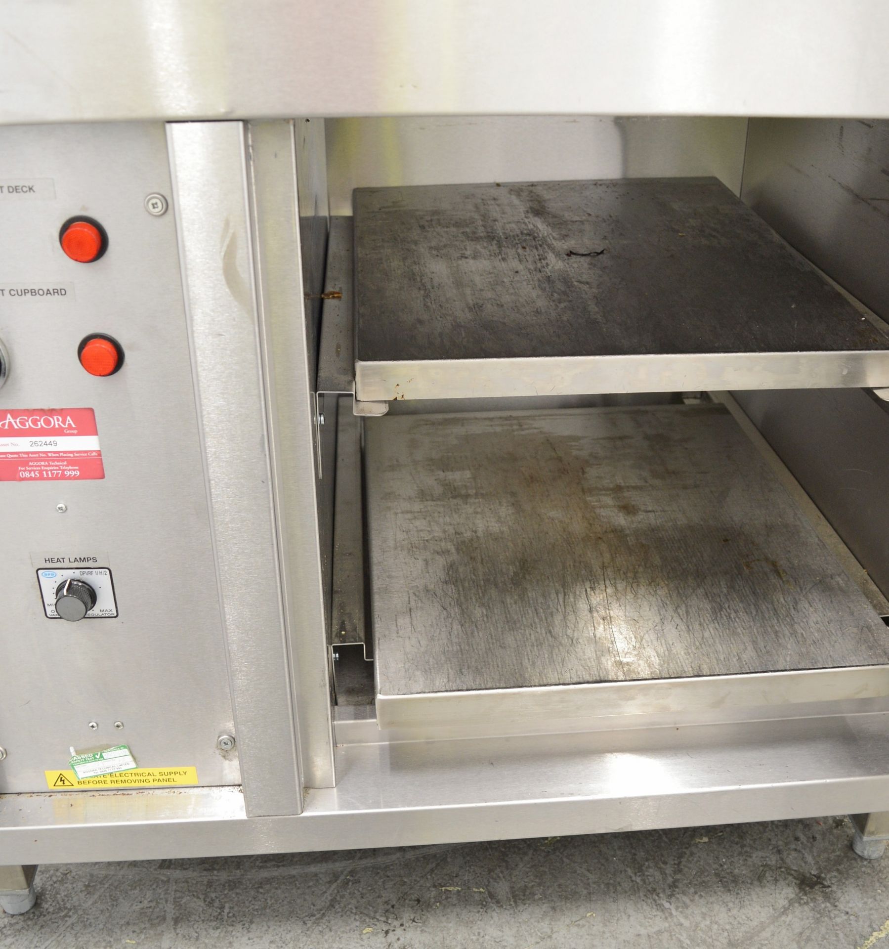 Cooking Station with Ceramic Hot Plate and Hot Cupboard 860mm Wide. - Image 5 of 7