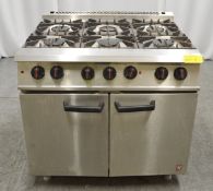 Falcon 6 Burner Gas Range 230V.