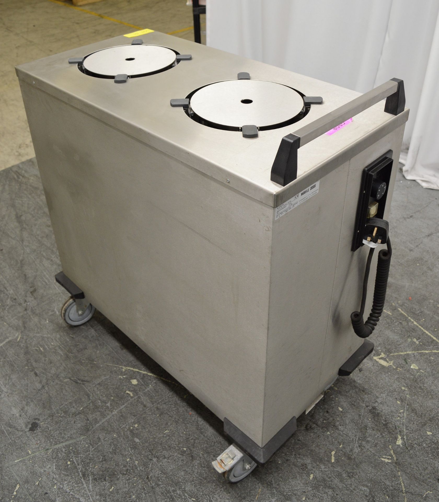 Mobile Containing 2-THN-MS 1600W 240V Double 9" Plate Warmer/Dispenser. - Image 3 of 5