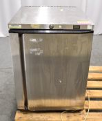 Artica LSC162S 240V Undercounter Refrigerator W600 x D590 x H860mm - No Bottom Drawer.