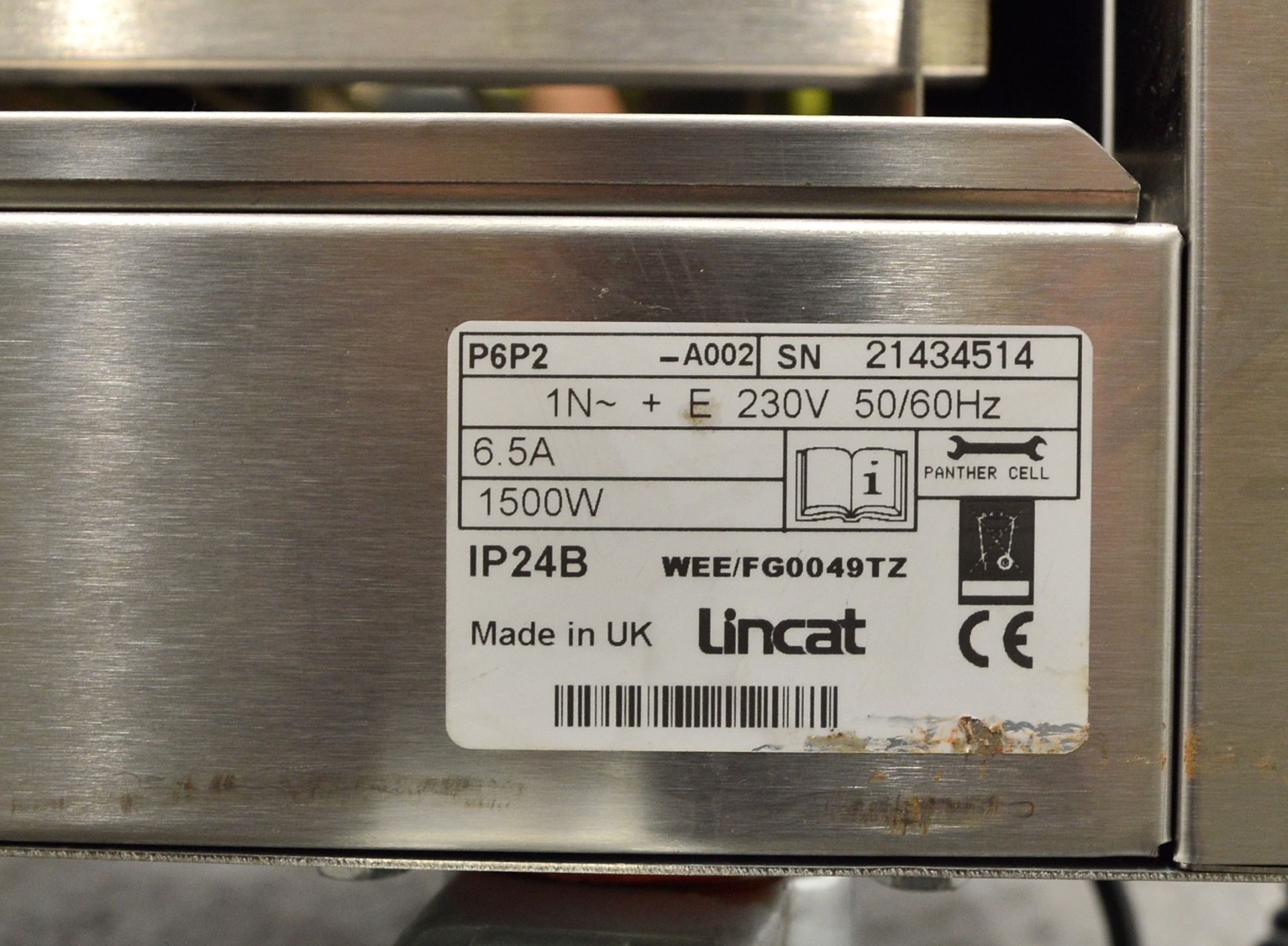 Lincat WEE/FG0049TZ 1500W Mobile Heating Cupboard W1050mm. - Image 5 of 6