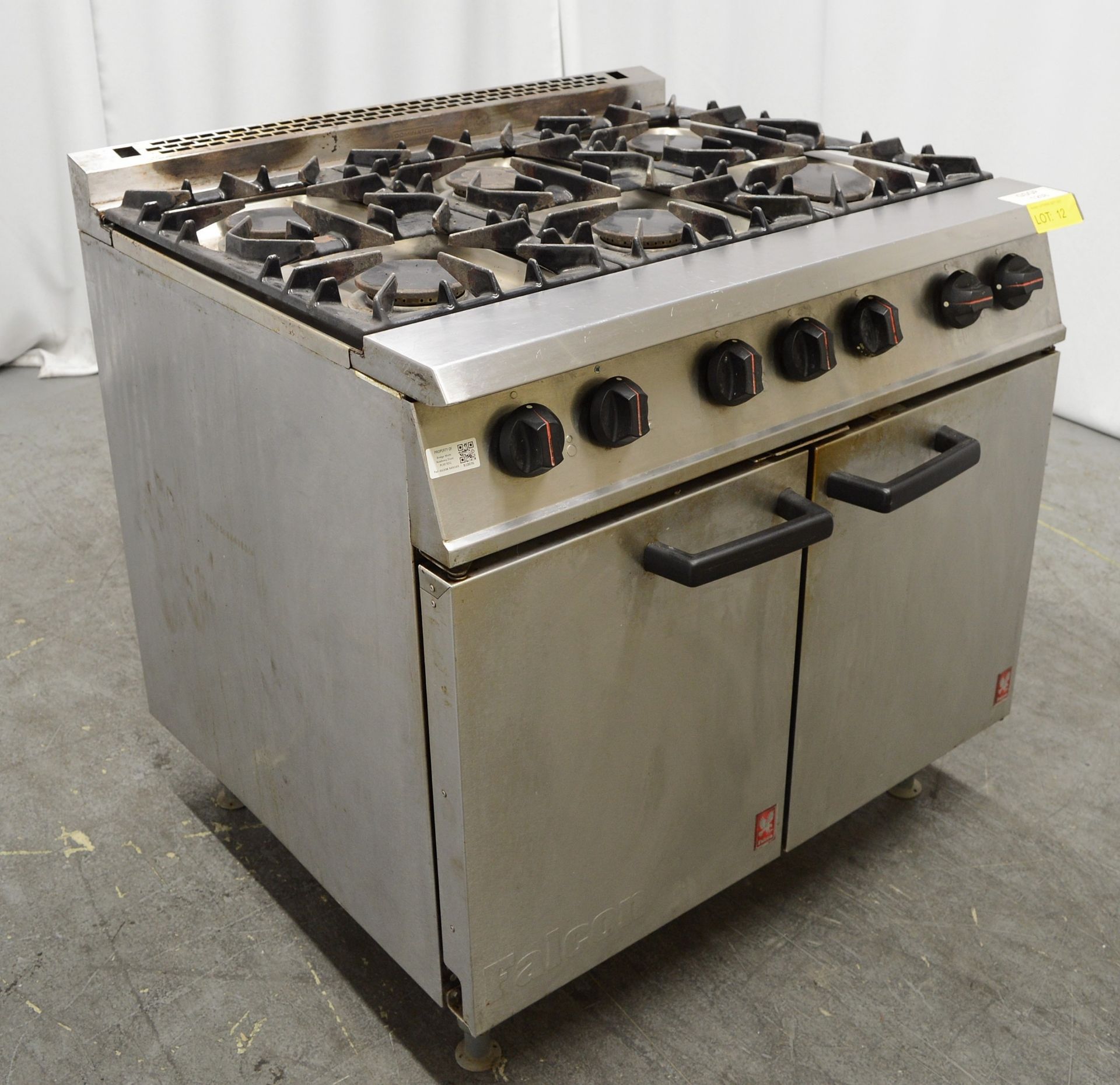 Falcon 6 Burner Gas Range 230V. - Image 2 of 7