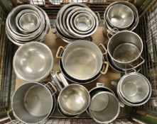 Stainless Steel & Alumimium Pans & Bowls - Various sizes.