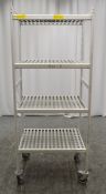 4 Tier Metal Rack with 8 Plastic Shelves W775 x D575 x H1885mm.