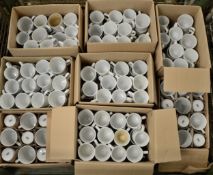 White Ceramic Mugs - Various sizes.