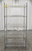 Metro Super Erecta Shelving 5 Shelves W910 x D610 x H1880mm.