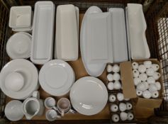 Ceramic Plates, Serving Dishes and Salt & Pepper Sets.