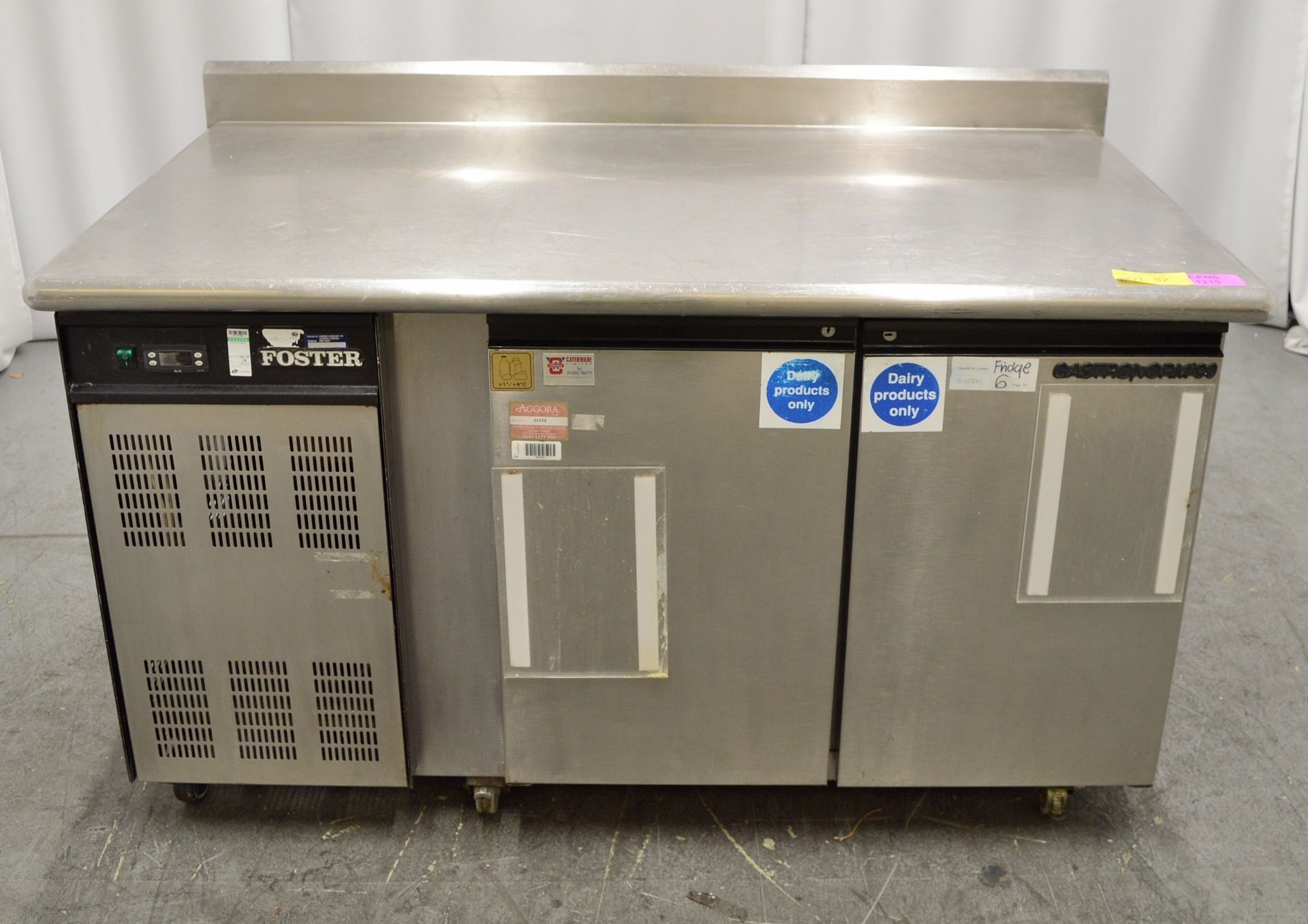 Foster GCH 1/2 E (J) 230V Refrigerator Counter 2 Doors W1480 x D790 x H930mm.
