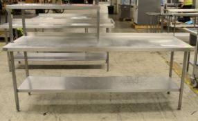 Stainless Steel Preparation Table EMH International with Lower Shelf