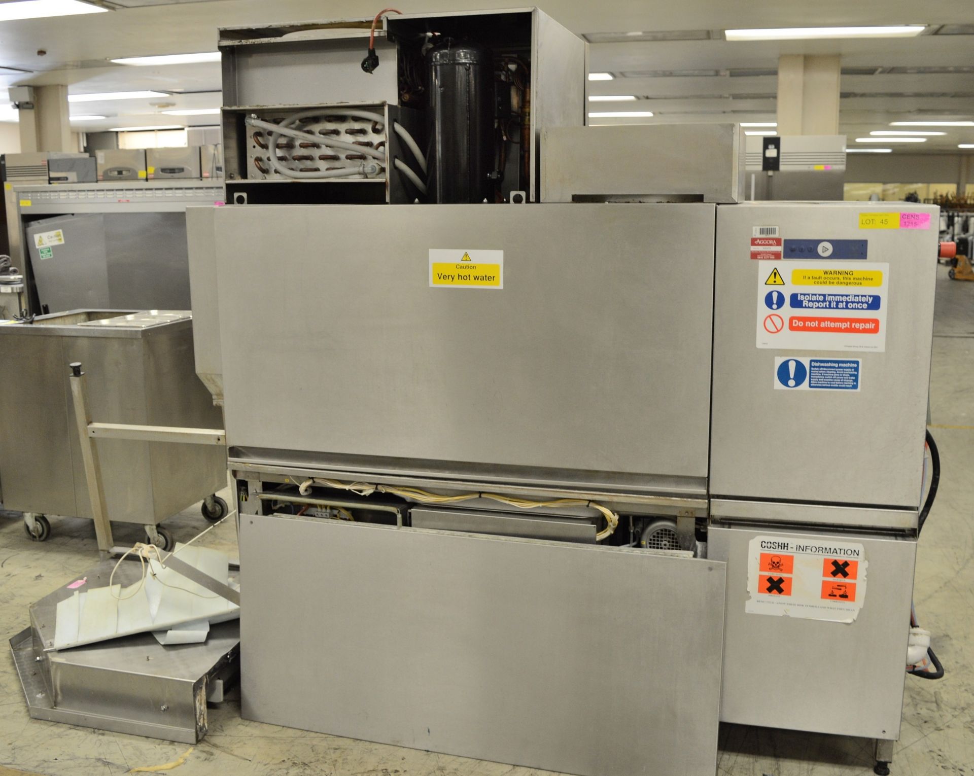 Hobart CN-E-A 400V 16.9kW Through Dishwasher 2000mm with Take Off Tables.