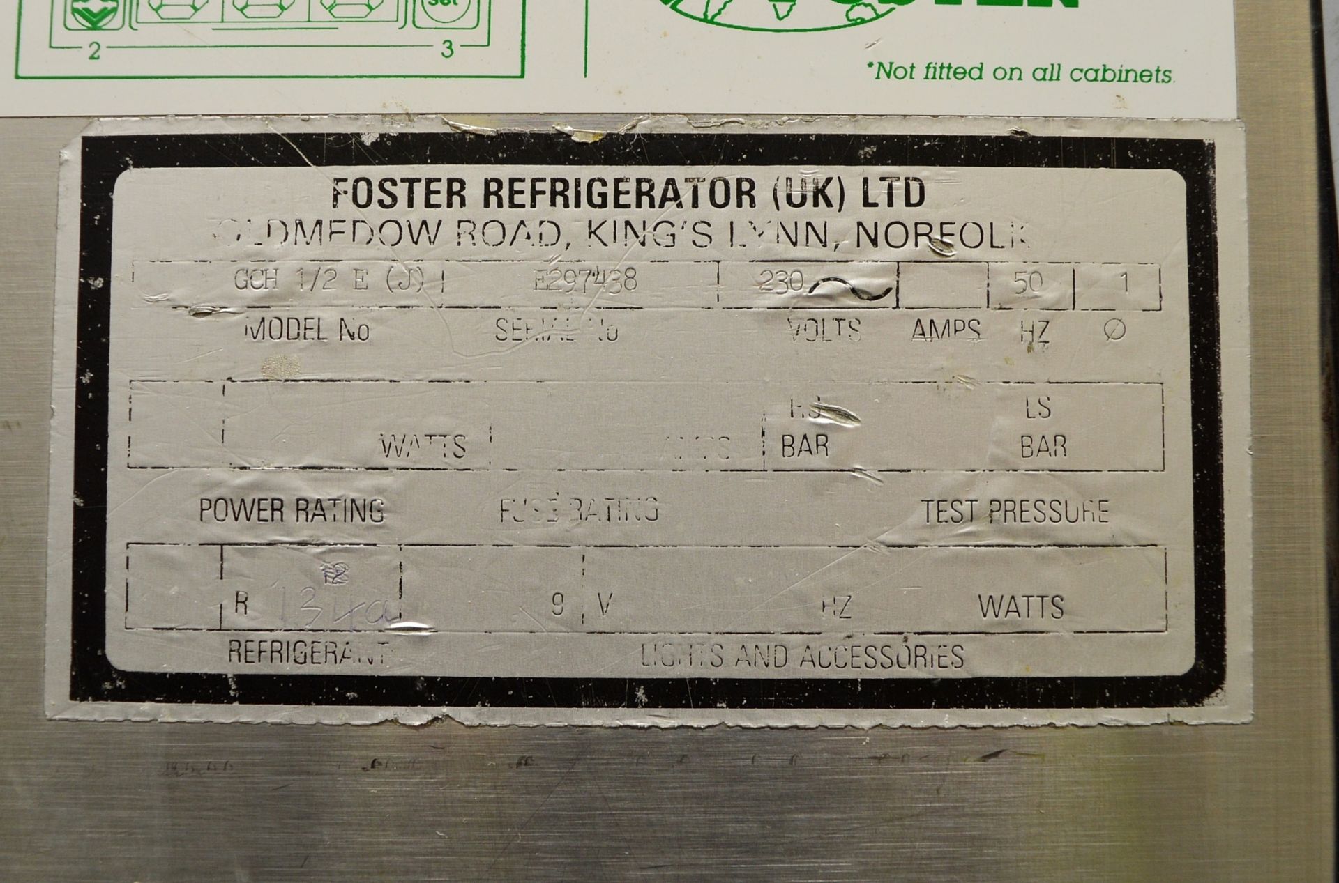 Foster GCH 1/2 E (J) 230V Refrigerator Counter 2 Doors W1480 x D790 x H930mm. - Image 7 of 7