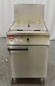 Double Gas Fryer 600mm - No Baskets.