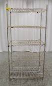 Metro Super Erecta Shelving 5 Shelves W910 x D610 x H1880mm.