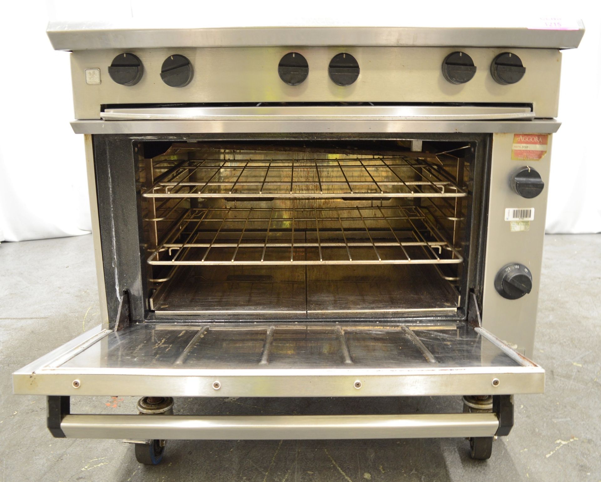 Falcon 6 Burner Gas Range Cooker. - Image 6 of 7