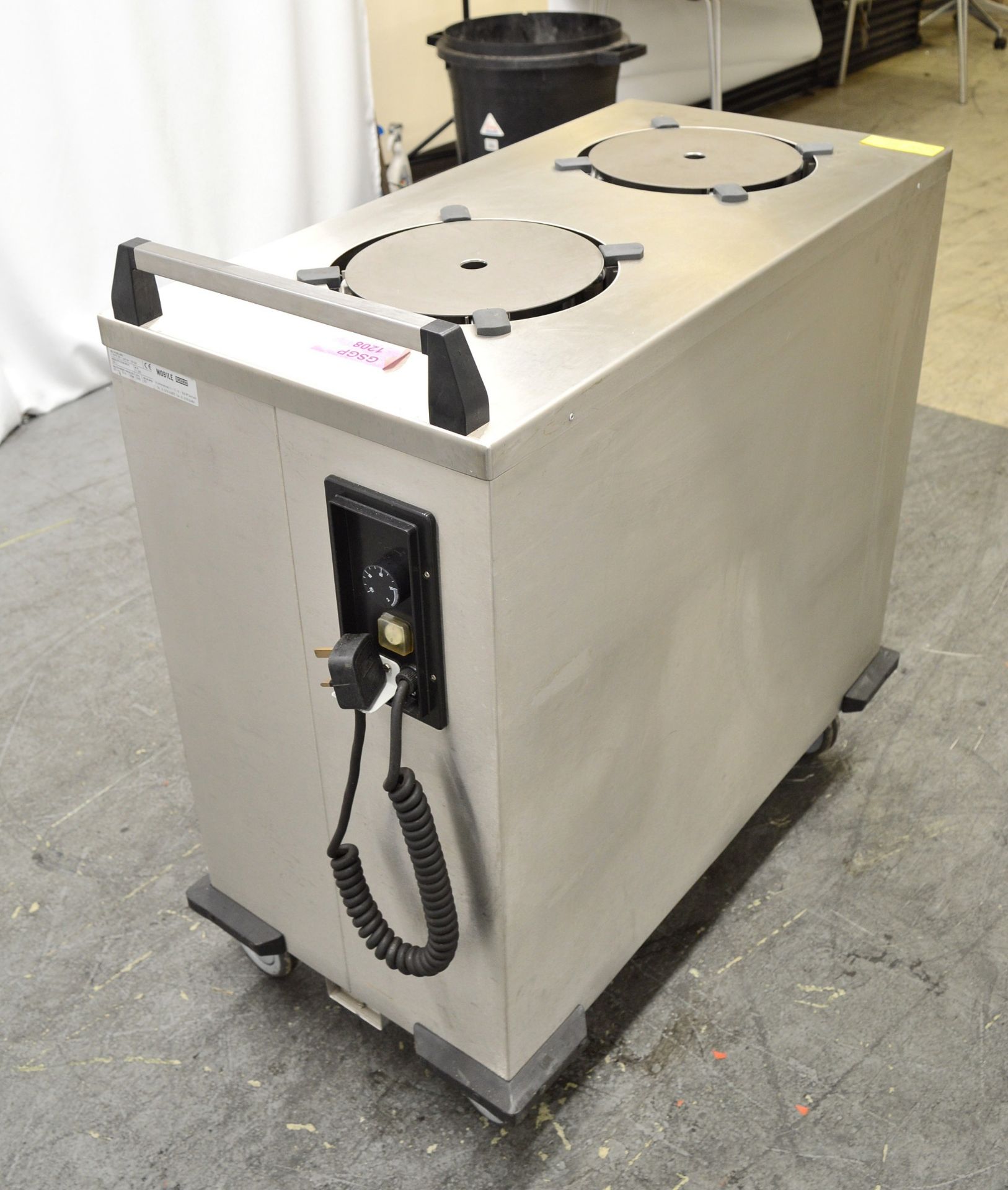 Mobile Containing 2-THN-MS 1600W 240V Double 9" Plate Warmer/Dispenser. - Image 2 of 5