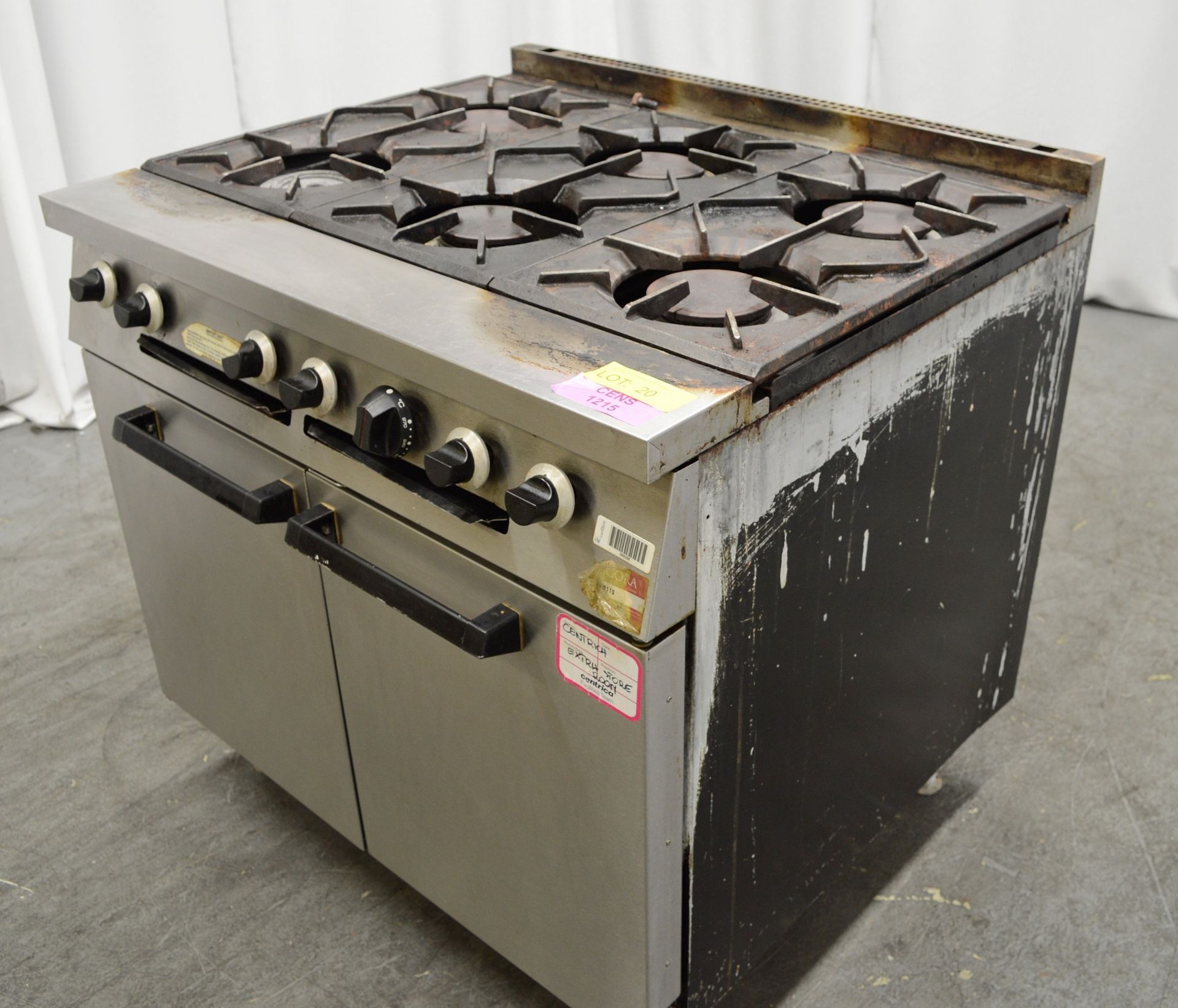 Falcon 6 Gas Burner Hob and Oven. - Image 5 of 7