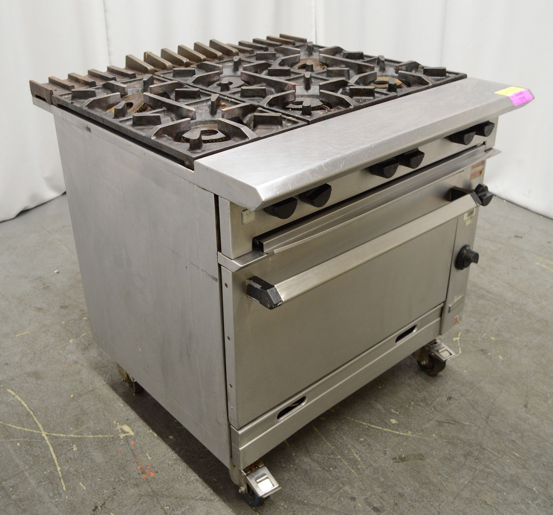 Falcon 6 Burner Gas Range Cooker. - Image 2 of 7