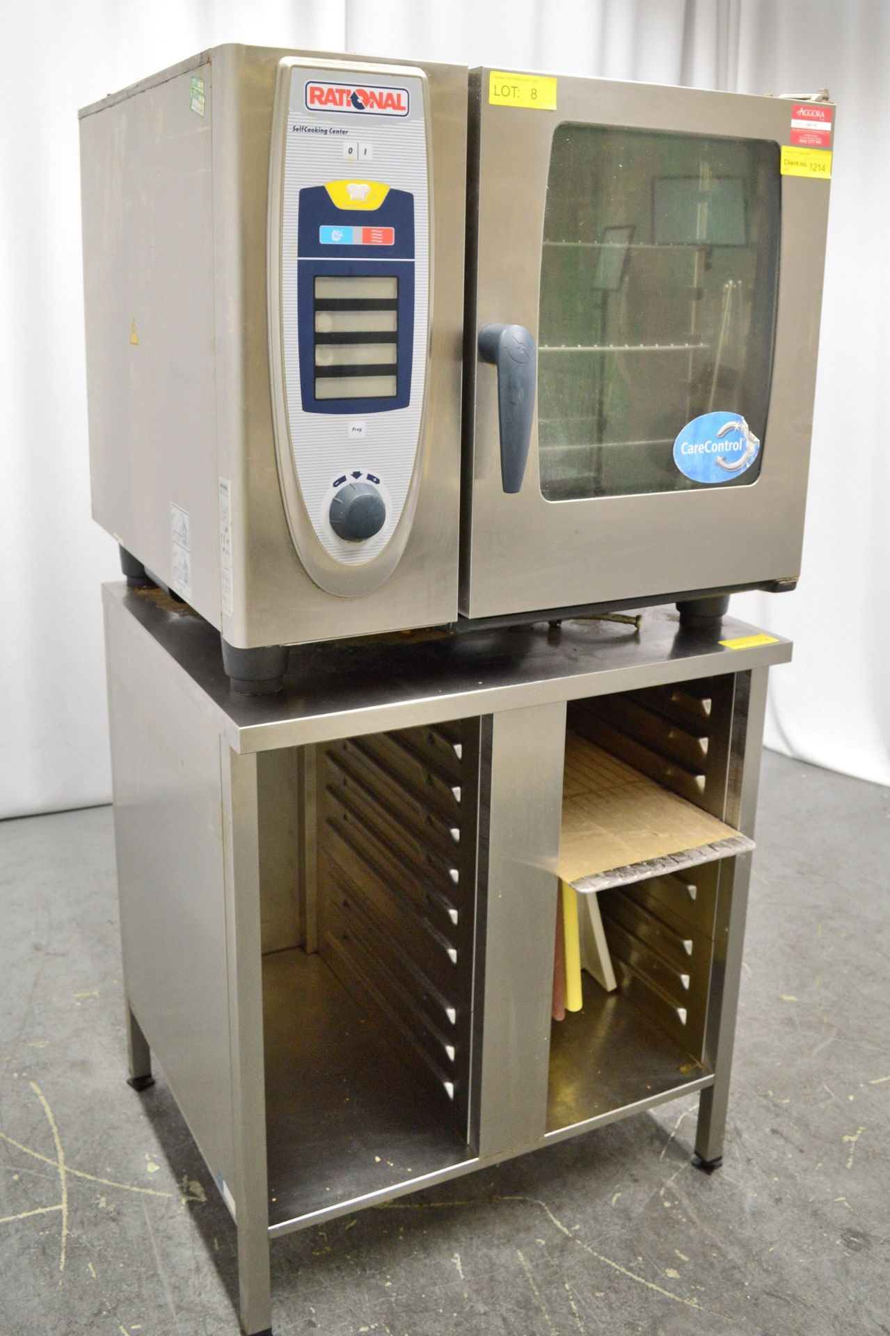 Rational SCC 61 10kW 6 Rack Combi Oven on Stand 3 Phase.