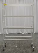 4 Tier Metal Rack on Wheels W1220 x D375 x H1885mm.