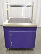 Cooking Station with Ceramic Hot Plate and Hot Cupboard 860mm Wide.