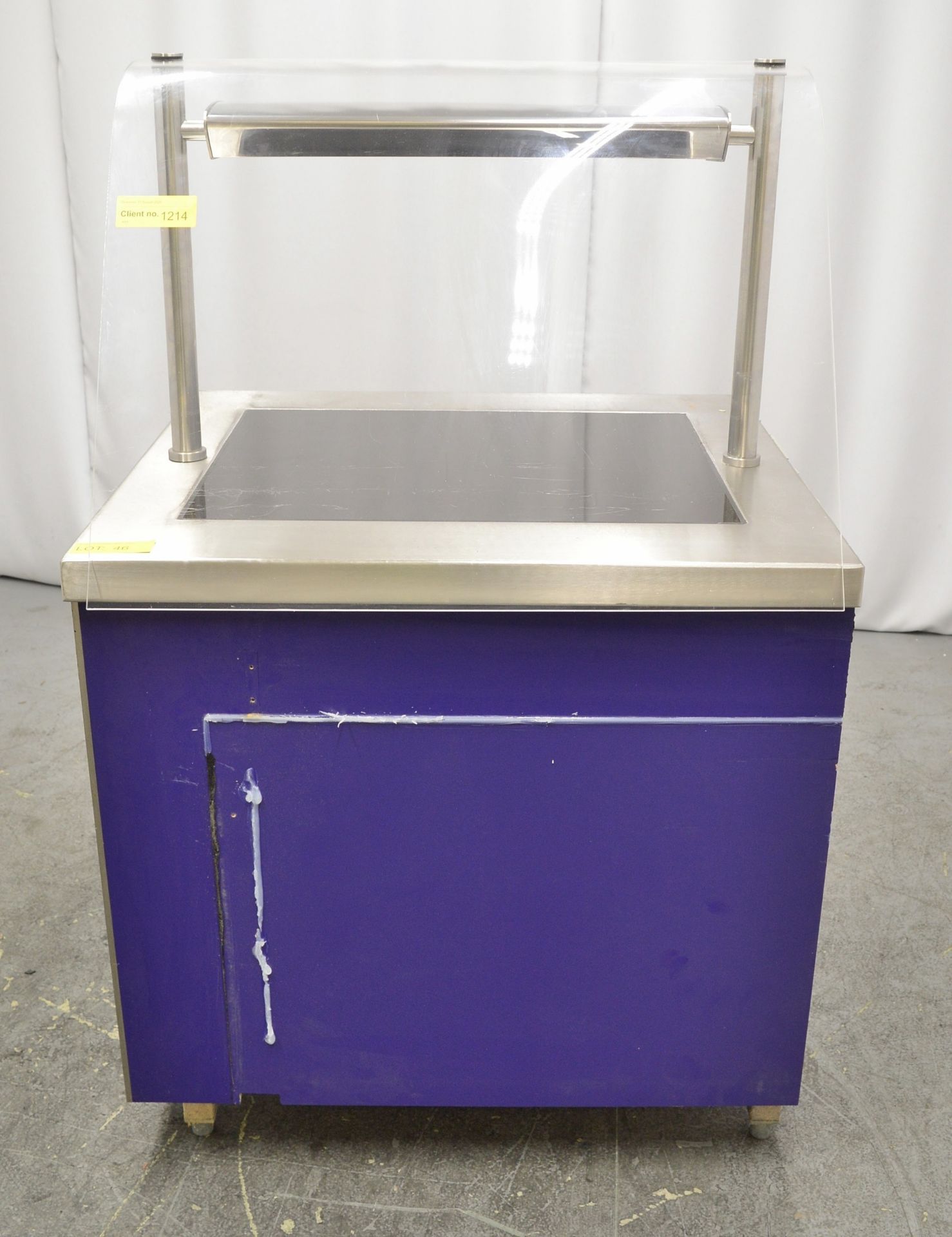 Cooking Station with Ceramic Hot Plate and Hot Cupboard 860mm Wide.