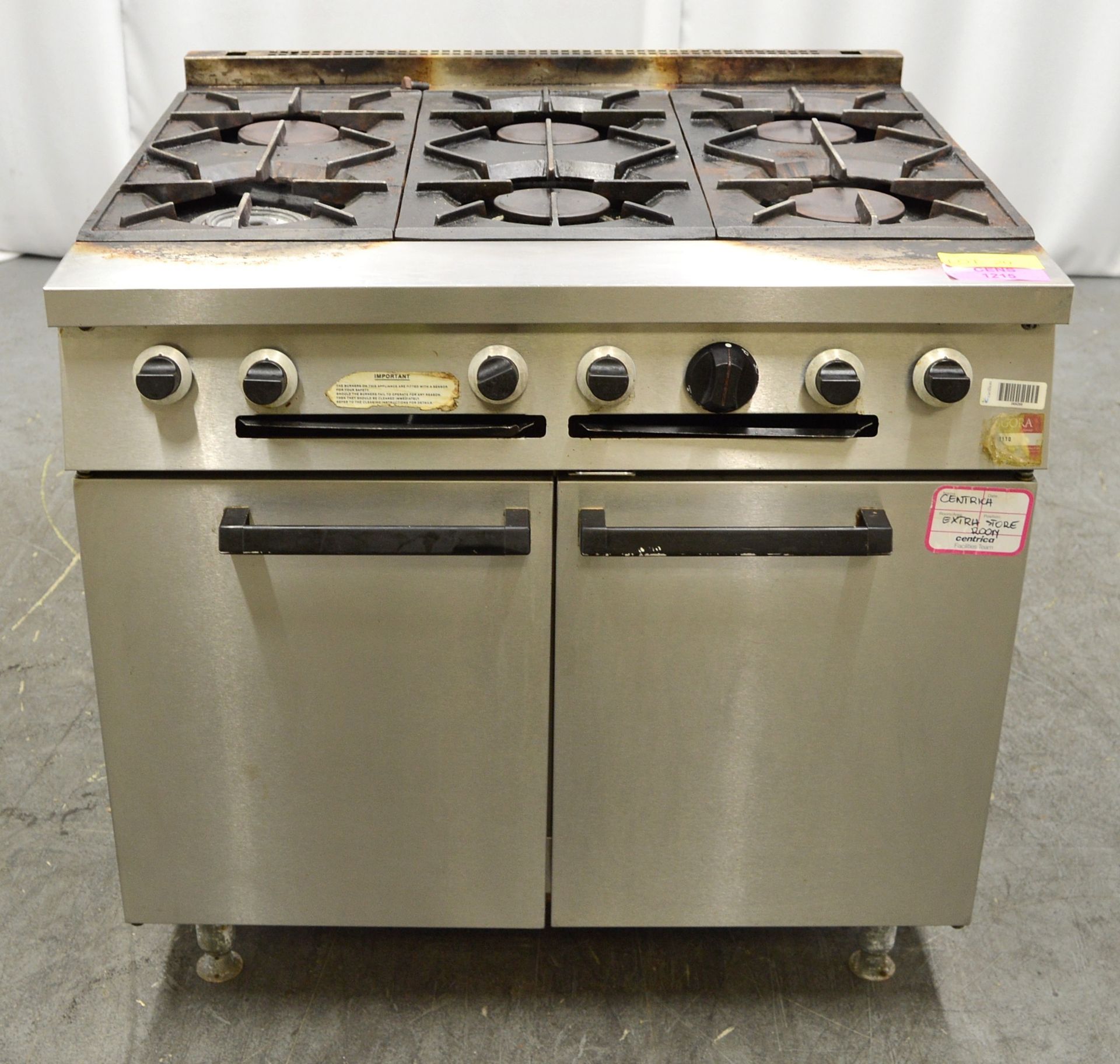 Falcon 6 Gas Burner Hob and Oven.