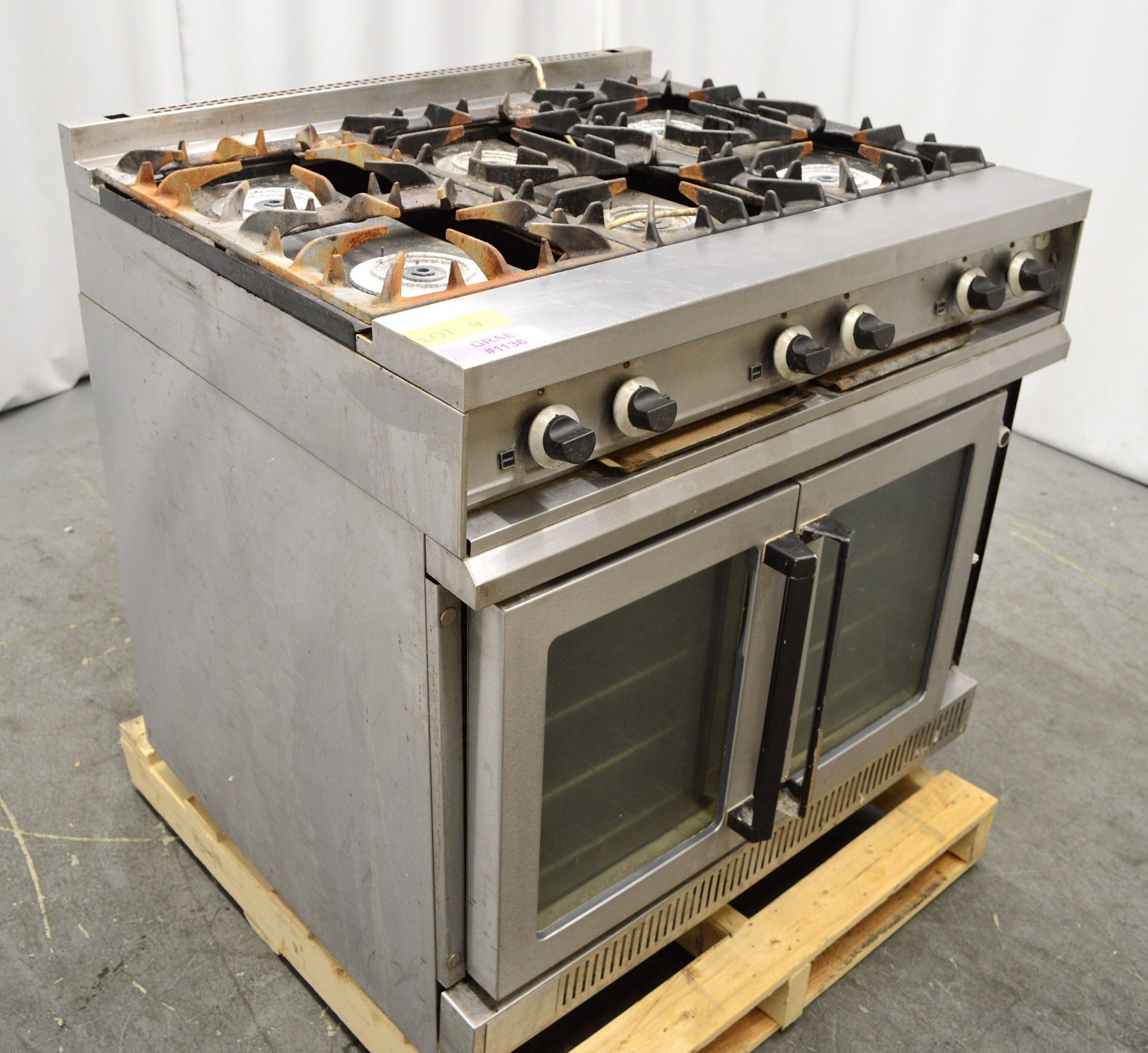 Falcon 6 Burner Gas Range 230V. - Image 2 of 7