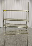 Metal 4 TIer Shelving Unit W1065 x D455 x H1840mm.