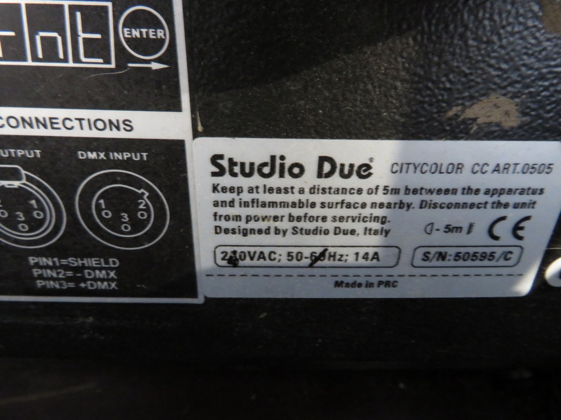 Studio Due City Colour 2500 Wash in flightcase. Working condition. Hours: 1349. - Image 5 of 9
