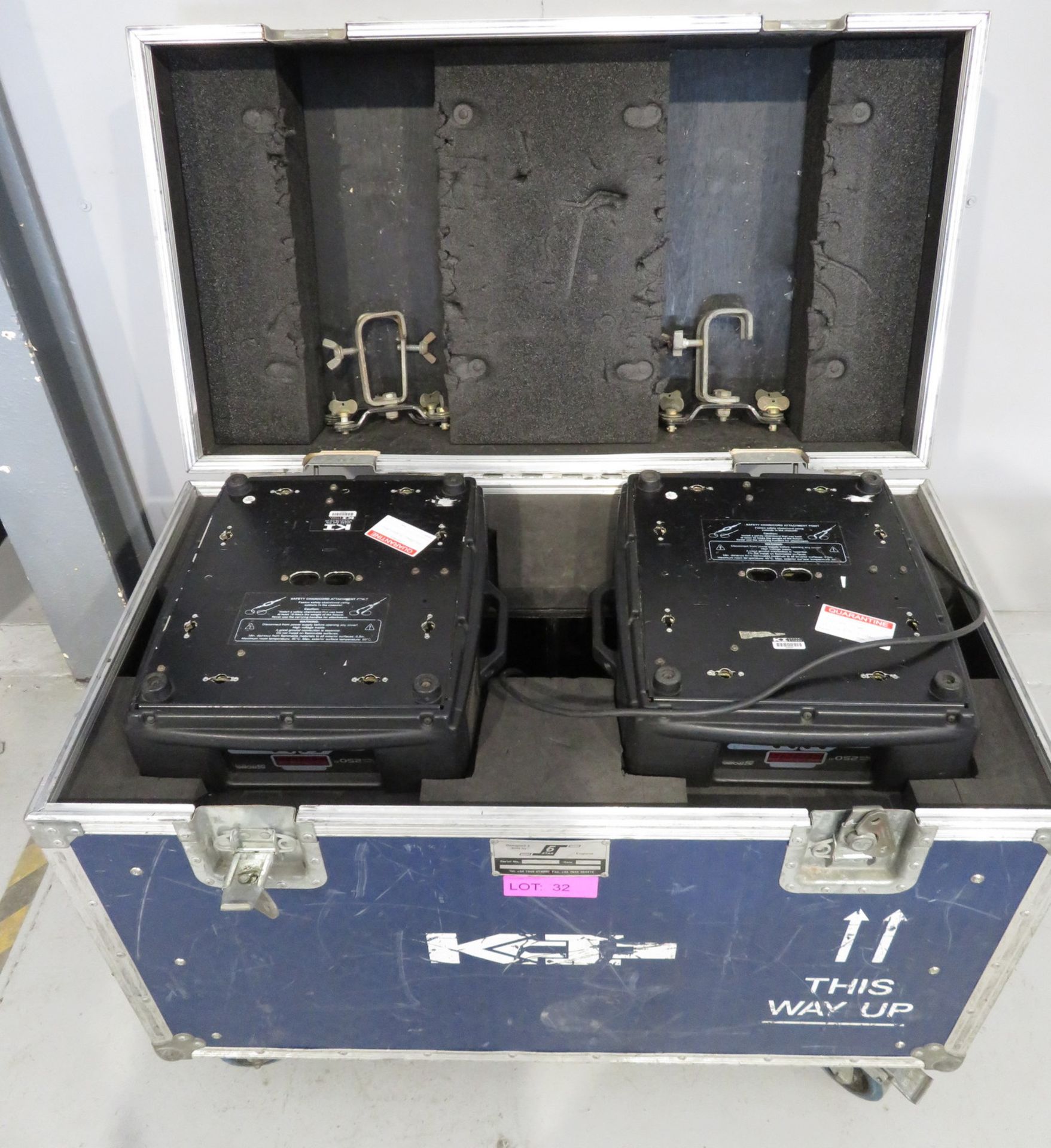 Pair of Robe Colourspot 250 AT Series in flightcase. Includes hanging clamps. Faulty. Hou - Image 8 of 10