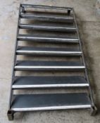 4"6ft Steel deck tread. 4"6ft rise 4ft wide.