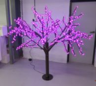 Artificial illuminating decorative LED tree with case. 170x200cm (HxW)