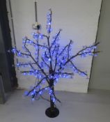 Artificial illuminating RGB decorative tree. Variable flashing functions. 160x120cm (HxW)