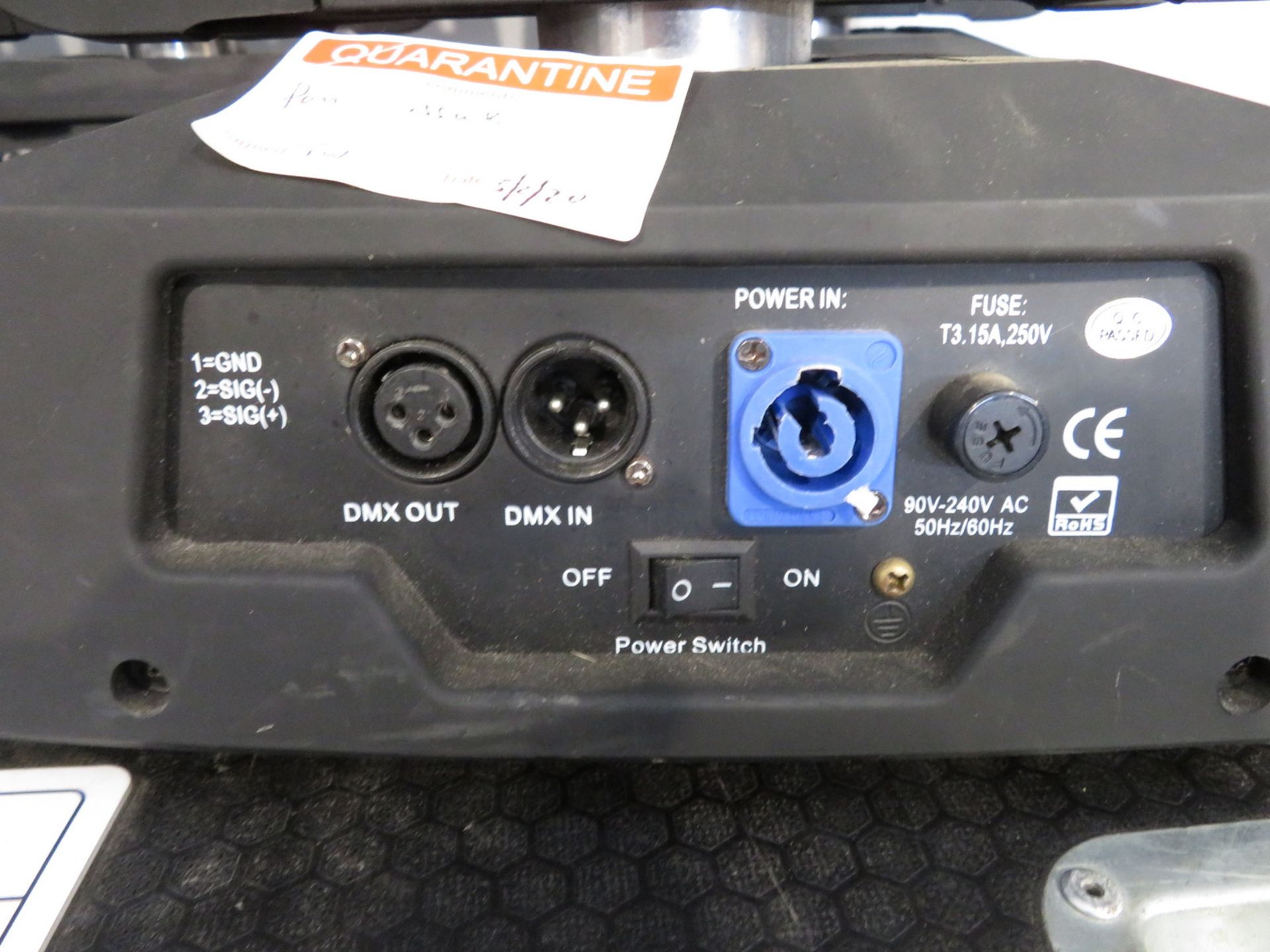 5x LED Moving head wash's in flightcase. No clamps or power cables included. As spares. Ho - Image 7 of 10