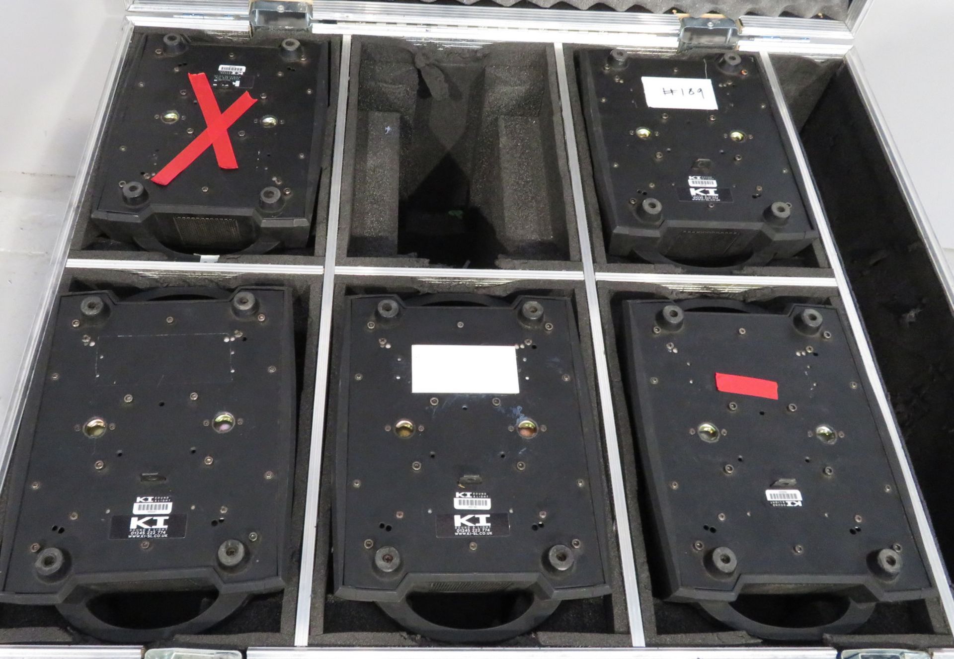 5x LED Moving head wash's in flightcase. No clamps or power cables included. As spares. Ho - Image 9 of 10