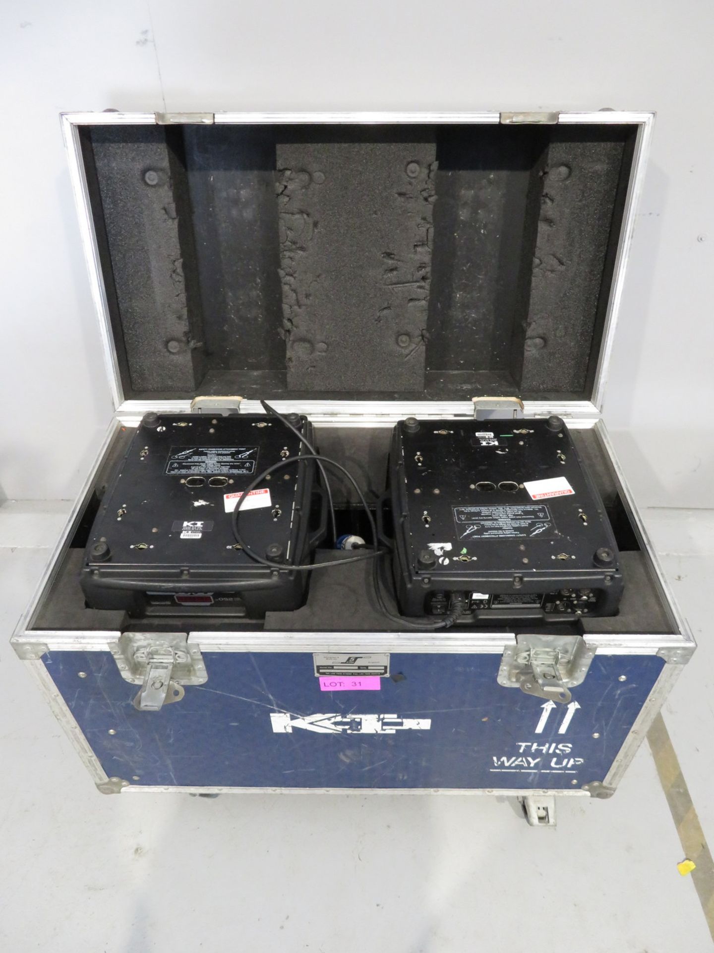Pair of Robe Colourspot 250 AT Series in flightcase. Includes hanging clamps. Faulty. Hou - Image 8 of 9